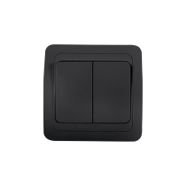 Two-key switch CLASSICO black 2023B IN HOME