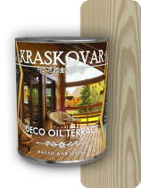 Масло для террас Kraskovar Deco Oil Terrace Белый 0,75 л.
