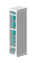 MULTICOLOR Housing VRU-1 600x2000x450 WxHxD IP31 RAL 7035