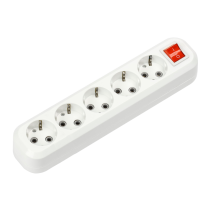 Колодка УЗВ-5-GRAND пятиместная с выключателем и заземлением 5250 IN HOME