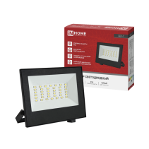 Прожектор светодиодный СДО-7 50Вт 230В 4000К IP65 черный IN HOME