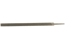 Grooved pointed file without handle 150 mm, velvet notch