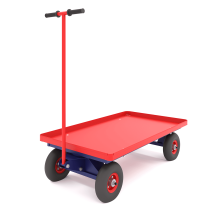 Platform trolley with rotary axle TPO 7 (800x1400x50) pneumatic wheels d250mm