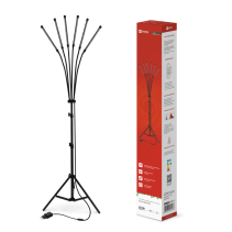 Светильник напольный на треноге светодиодный ТНО-Т2-ФИТО красно-синий 6Т60 60Вт 6 плафонов, пульт на шнуре IN HOME