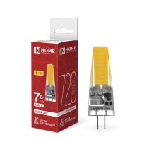 Лампа светодиодная LED-JC-COB 7Вт 12В G4 4000К 720Лм IN HOME