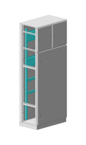 MULTICOLOR Housing VRU-3 IP-54 (600x2000x450) with removable side panels (WxHxD) RAL 7035
