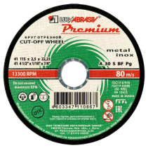 Круг отрезной 41 115 2.5 22.23 A 30 S BF 80 мет.+нерж.prem.