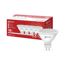 Лампа светодиодная LED-JCDR-VC 4PACK 14Вт 230В GU5.3 4000К 1260Лм (4шт./упак) IN HOME