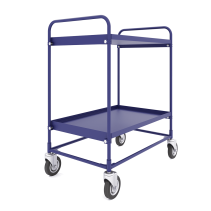 Two-tier service trolley ST 2 (600x900) bolted wheels d125mm.