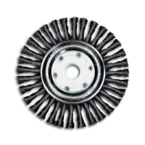 Disc brush harness, D178 mm, width 14 mm, 32 bundles, straight steel wire STH 0.50 mm, fit M14