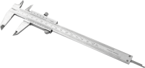 Штангенциркуль нониусный с цельной рамкой 0-200 мм/0-8"; 0,02 мм/0,001"