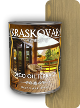 Масло для террас Kraskovar Deco Oil Terrace Серый 0,75 л.