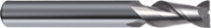 Monolithic carbide keyed milling cutter for aluminum processing, d-10 mm