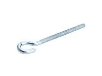 Semi-ring screw with Metric thread 6x150 mm OTS-Galvanized World of Clamps