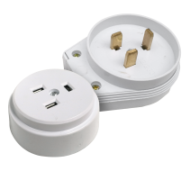 Разъем печной РШ/ВШ 32А 250В пластиковый накладной белый 9123 IN HOME