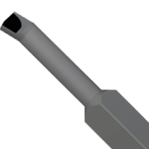 Boring cutter for blind holes GOST 18883-73 type. 1 isp. 1 VK8 25x25x240
