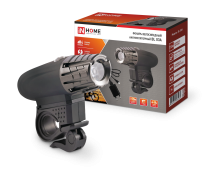 Фонарь велосипедный аккумуляторный BL 03А 3W LED 300Lm 4 режима с з/у 220В ЧЕРНЫЙ IN HOME