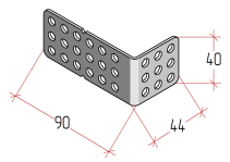 MULTICOLOR Скоба универсальная оц. (ШхВ) Sоц 2,0 мм
