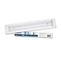 Светильник под светодиодную лампу SPO-405R 2xLED-Т8-600 с решеткой G13 600мм IP40 NEOX