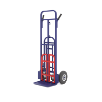 Universal cargo trolley TSU 200 wheels (d250 + d125 bolted) pneumatic rubber.