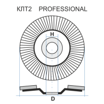 Petal end circle KLT 2 125 22.23 Fabric A 24 80