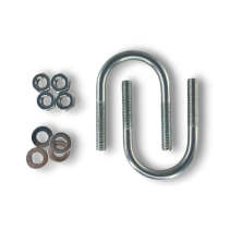 Керн Комплект хомут U образный гост 24137-80 м8х40 + 2 гайки + 2шайбы. Оцинкованный. 10 комплектов RKU00080402010