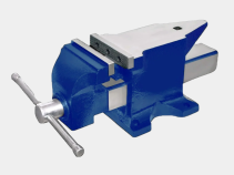 Тиски слесарные с наковальней 100 мм