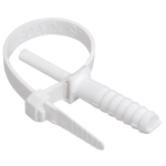 Хомут дюбельный ЭРА NO-225-227 7х150 мм белый (10 штук)