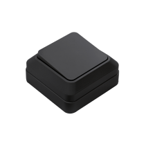 Выключатель одноклавишный BOLLETO черный накладной 7021B IN HOME