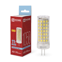 Лампа светодиодная LED-JCD 11Вт 230В G4 6500К 1050Лм IN HOME