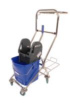 ACG 17L single-bucket trolley with spin, stainless steel base, holder for m/bag with pallet 1011260