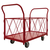 Тележка платформенная с бортами ТБ 3 RT (600х1000) колёса d 160