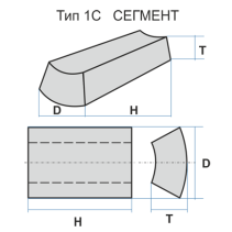 Grinding segment 1C 150 110 200 14A 40 P B 3104