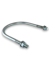 Керн Комплект хомут U образный гост 24137-80 м16х190 + 2 гайки + 2шайбы. Оцинкованный. 1 комплект RKU00161902001