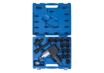 3/4" pneumatic impact wrench, 1085 Nm, with set of impact heads, 16 pieces KING TONY 64114AMP01