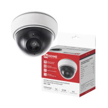 Муляж камеры видеонаблюдения потолочный купольный DVC-1-WH 3АА белый IP20 IN HOME
