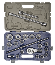 Набор метрических торцевых шестигранных головок 3/4", 21 шт., 19–50 мм