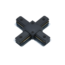 Коннектор X-тип XRB-BL для шинопровода RB черный IN HOME