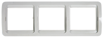 Рамка тройная горизонтальная CLASSICO белая 2303H IN HOME