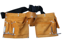 Split Leather Tool Apron with 10 Pockets