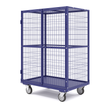 The cabinet is mesh, the bottom is sheet metal, with two doors WCM 6 (800x1200x1500) wheels d 200