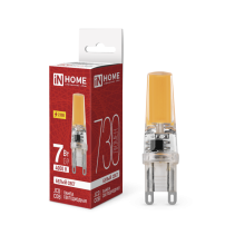 Лампа светодиодная LED-JCD-COB 7Вт 230В G9 4000К 730Лм IN HOME