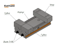 Тиски механические прецизионные с двумя губками ТМД-440