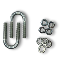 Керн Комплект хомут U образный гост 24137-80 м6х18 + 2 гайки + 2шайбы. Оцинкованный. 10 комплектов RKU00060202001-10