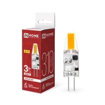 Лампа светодиодная LED-JC-COB 3Вт 12В G4 4000К 310Лм IN HOME