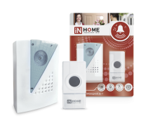 Call Wireless ZB-7 32 Ringtones 120m with IP44 Button White-gray IN HOME