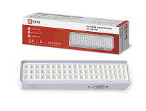 Светильник светодиодный аварийный СБА 1096-60DC 60LED 1.5Ah lithium battery DC IN HOME