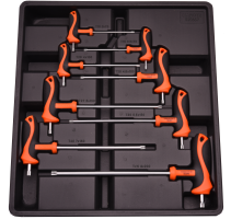 Набор из 8 ключей TORX с Т-образной рукояткой 3-8мм CRV // HARDEN