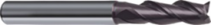 Monolithic carbide universal milling cutter for processing grooves with a central cut, d-20 mm