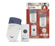 ZBN-6 Wireless Call with Two Speakers 32 Ringtones 120m with IP44 Button White-gray IN HOME